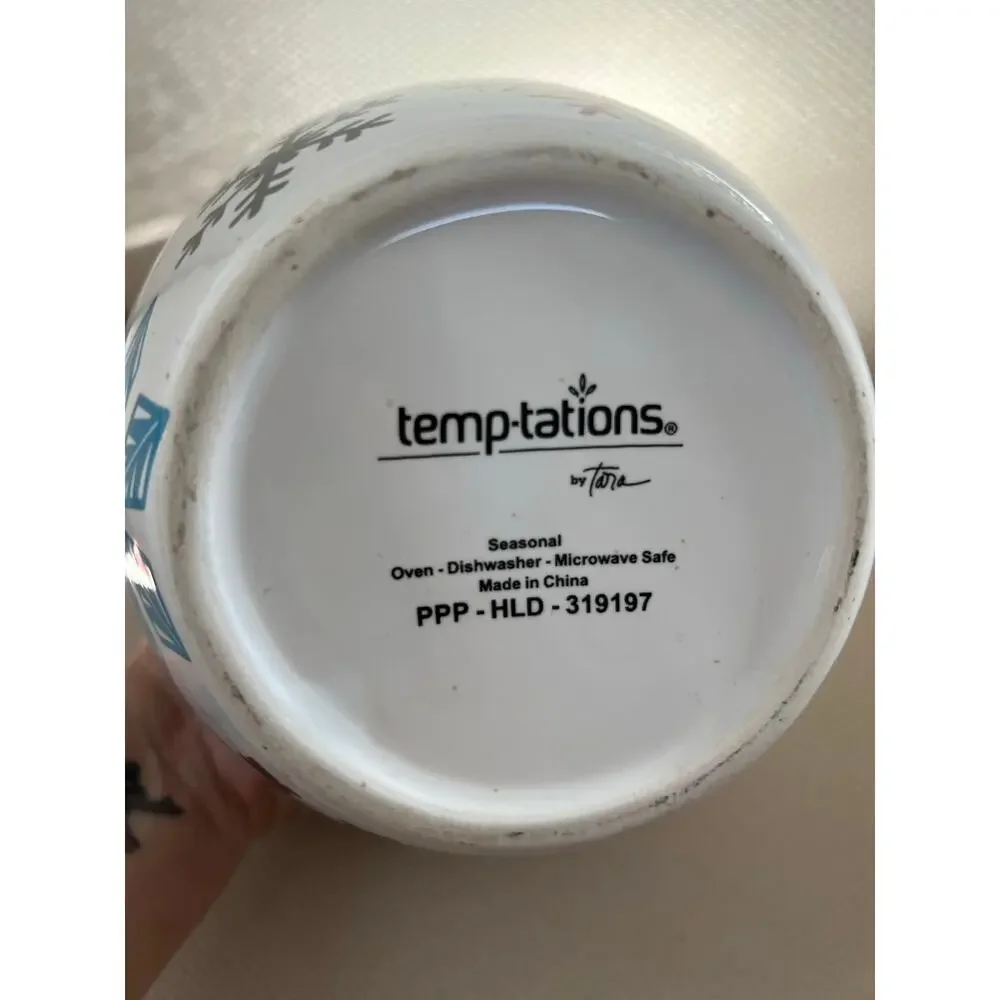 TEMP-TATIONS BY TARA WHITE CHIRSTMAS COOKIE JAR EUC